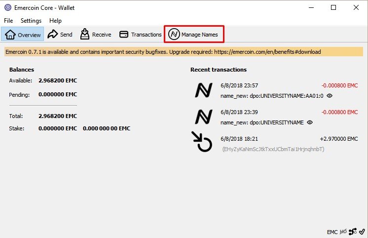 Trusted Diploma GUI from EmerCert